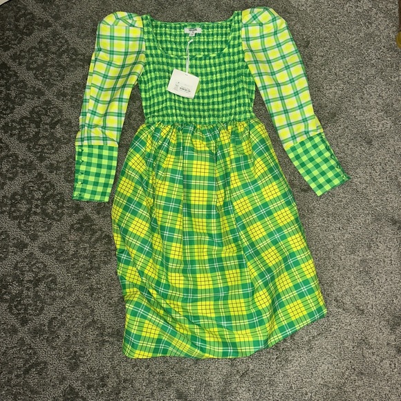Plaid Christopher John Rogers dress size: small - Picture 2 of 4